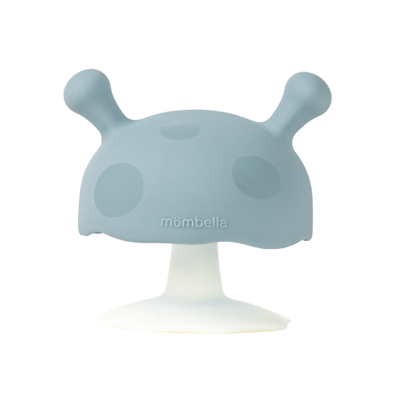Mushroom Soothing Teether - Iron Green