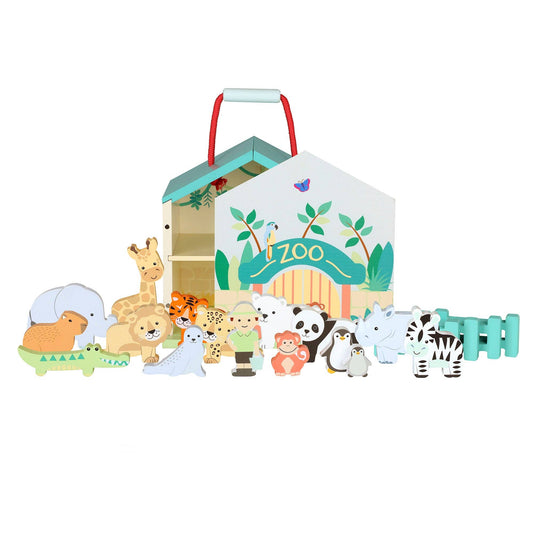 Wooden Zoo Play Set