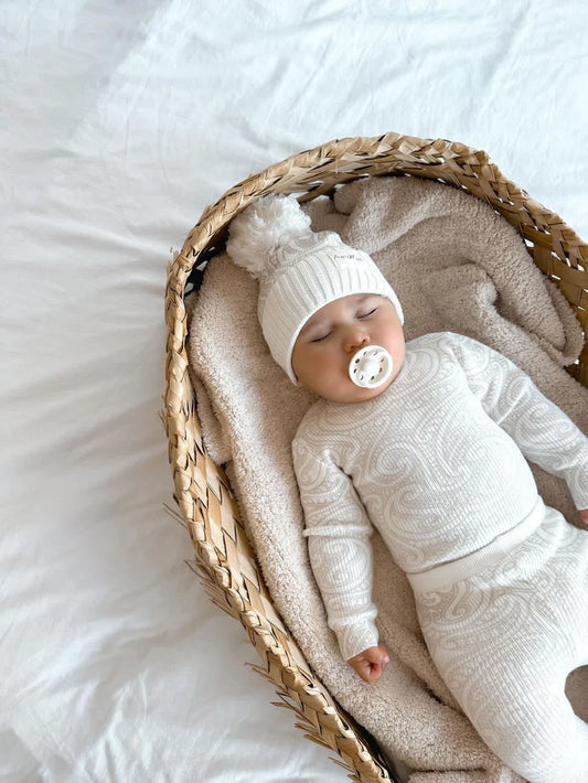 The Wolf Ribbed knit bodysuit - Oat