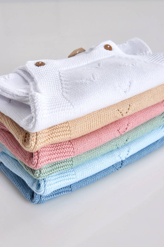 V Knit Cotton Jumpsuit