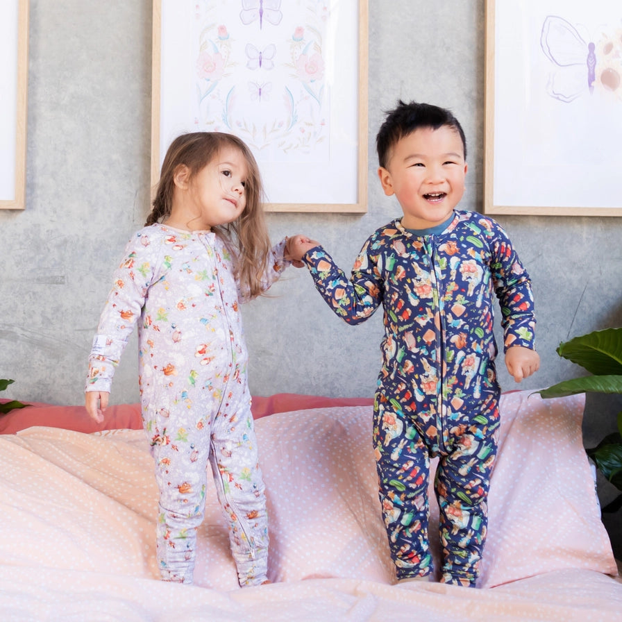 Bamboo Bootysuit | Peter Rabbit in Spring (Long)