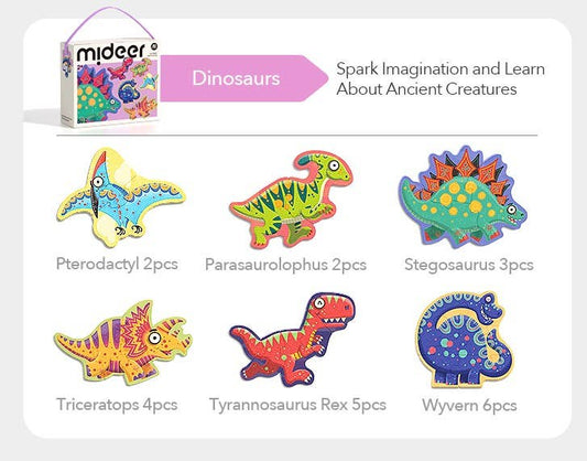My First Artist Puzzle - Cute Dinosaurs
