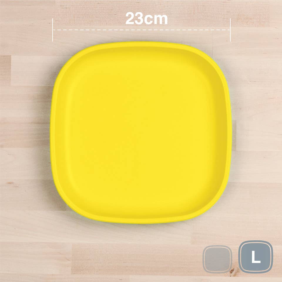 Re-Play Large Flat Plate - Yellow