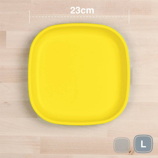 Re-Play Large Flat Plate - Yellow