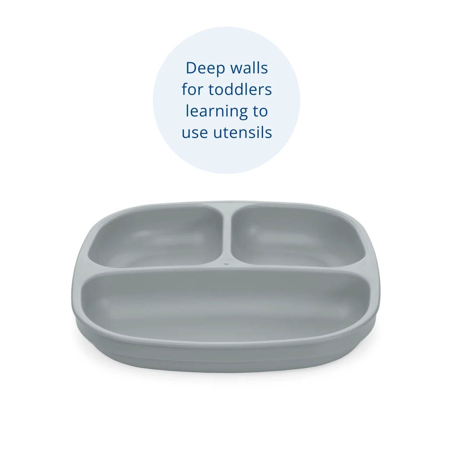 Re-Play Divided Plate - Grey