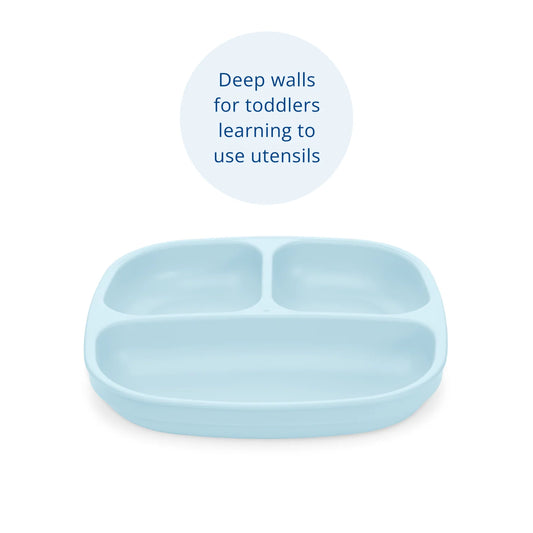 Re-Play Divided Plate - Ice Blue