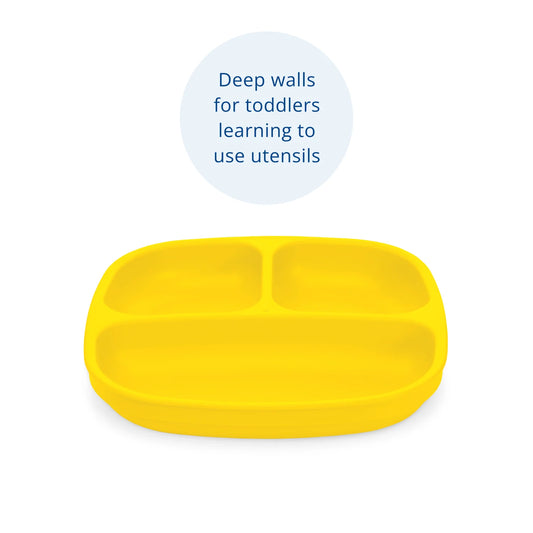 Re-Play Divided Plate - Yellow
