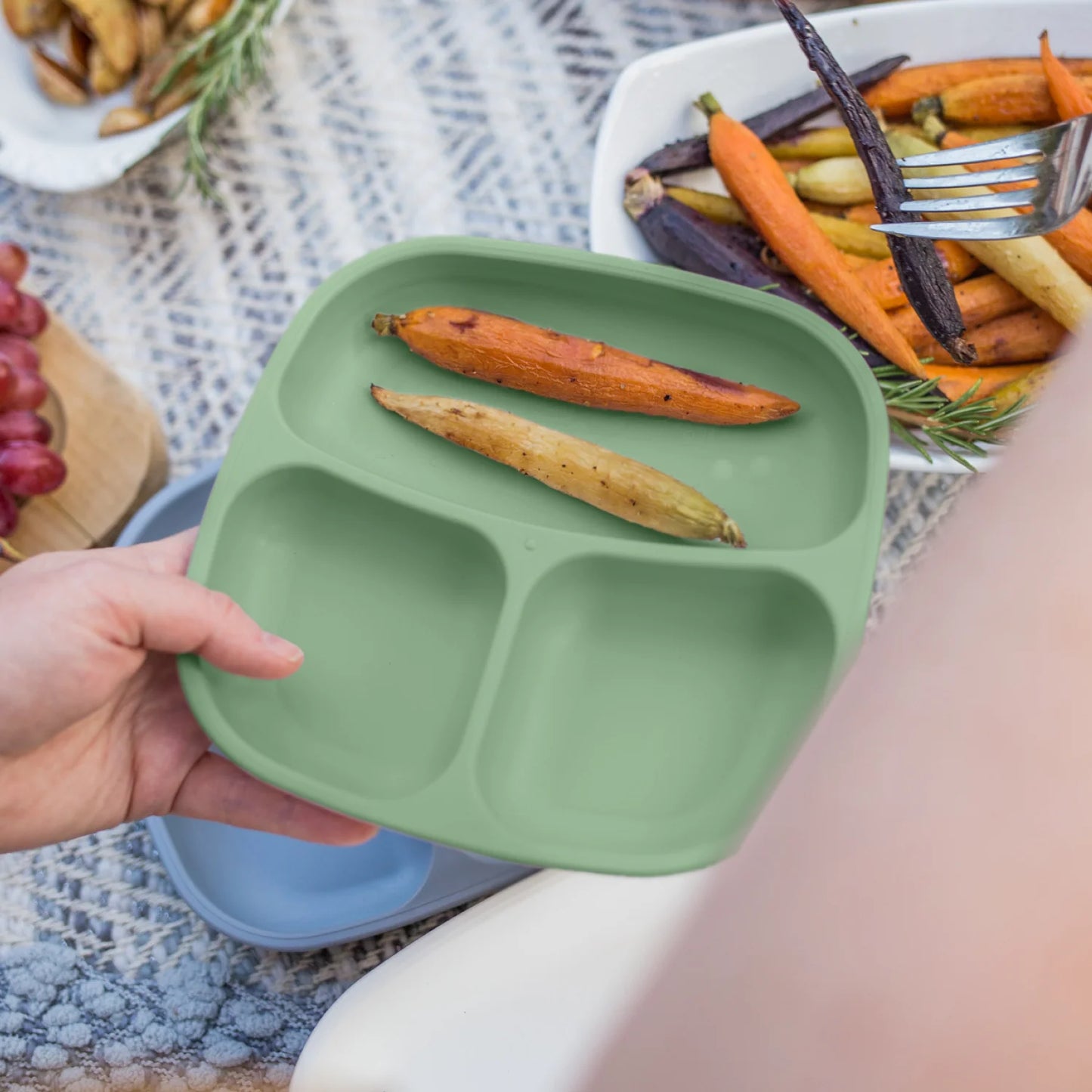 Re-Play Divided Plate - Sage