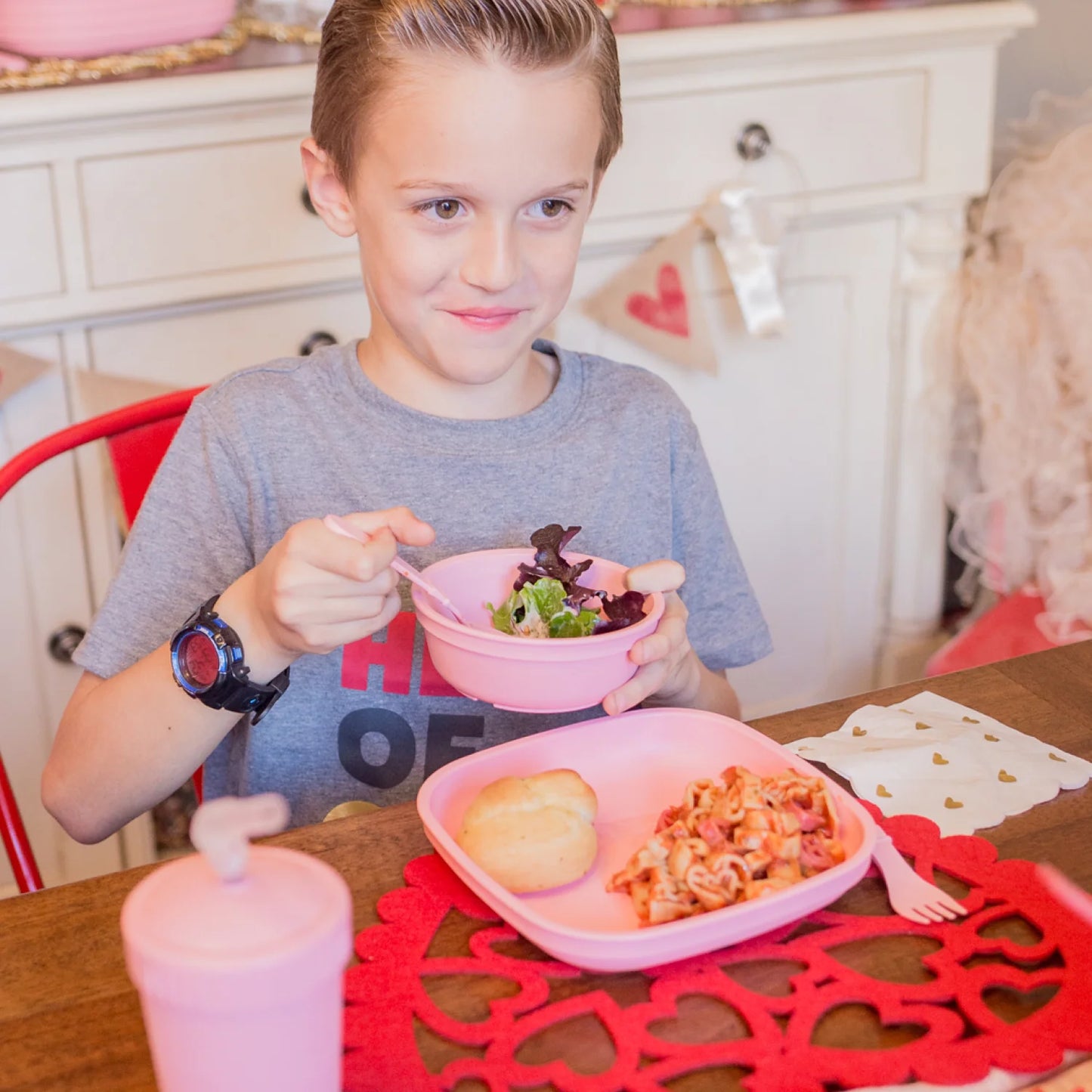 Re-Play Flat Plate - Ice Pink