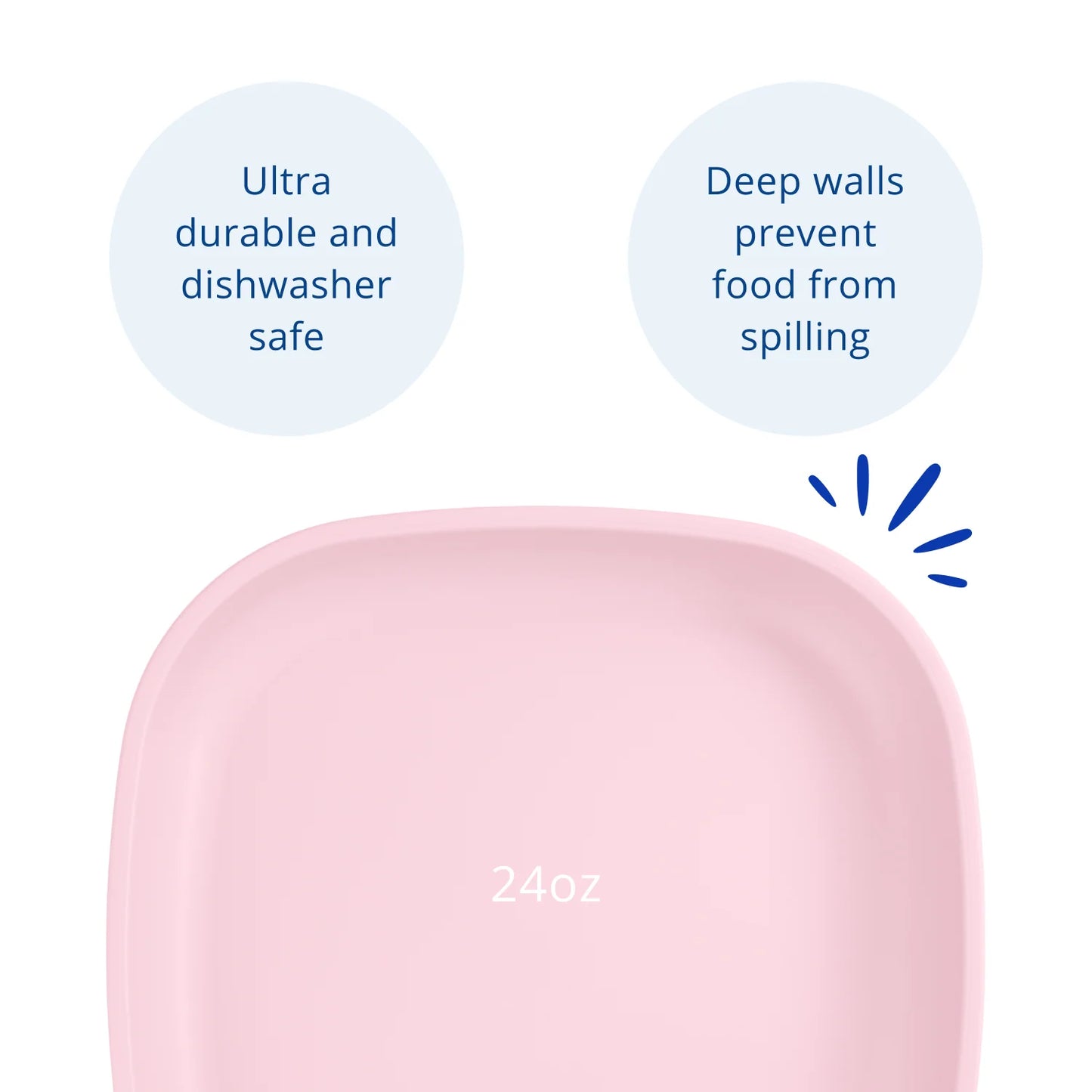 Re-Play Large Flat Plate - Ice Pink