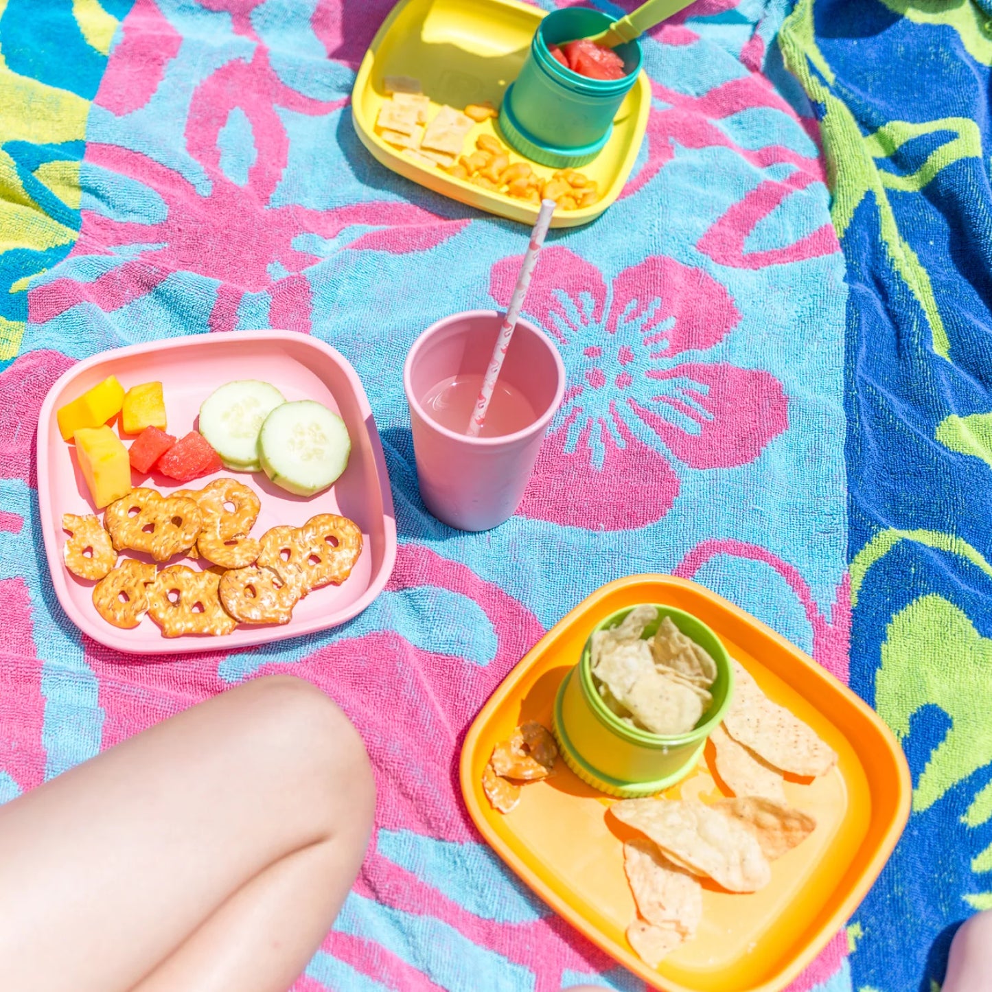 Re-Play Large Flat Plate - Sunny Yellow