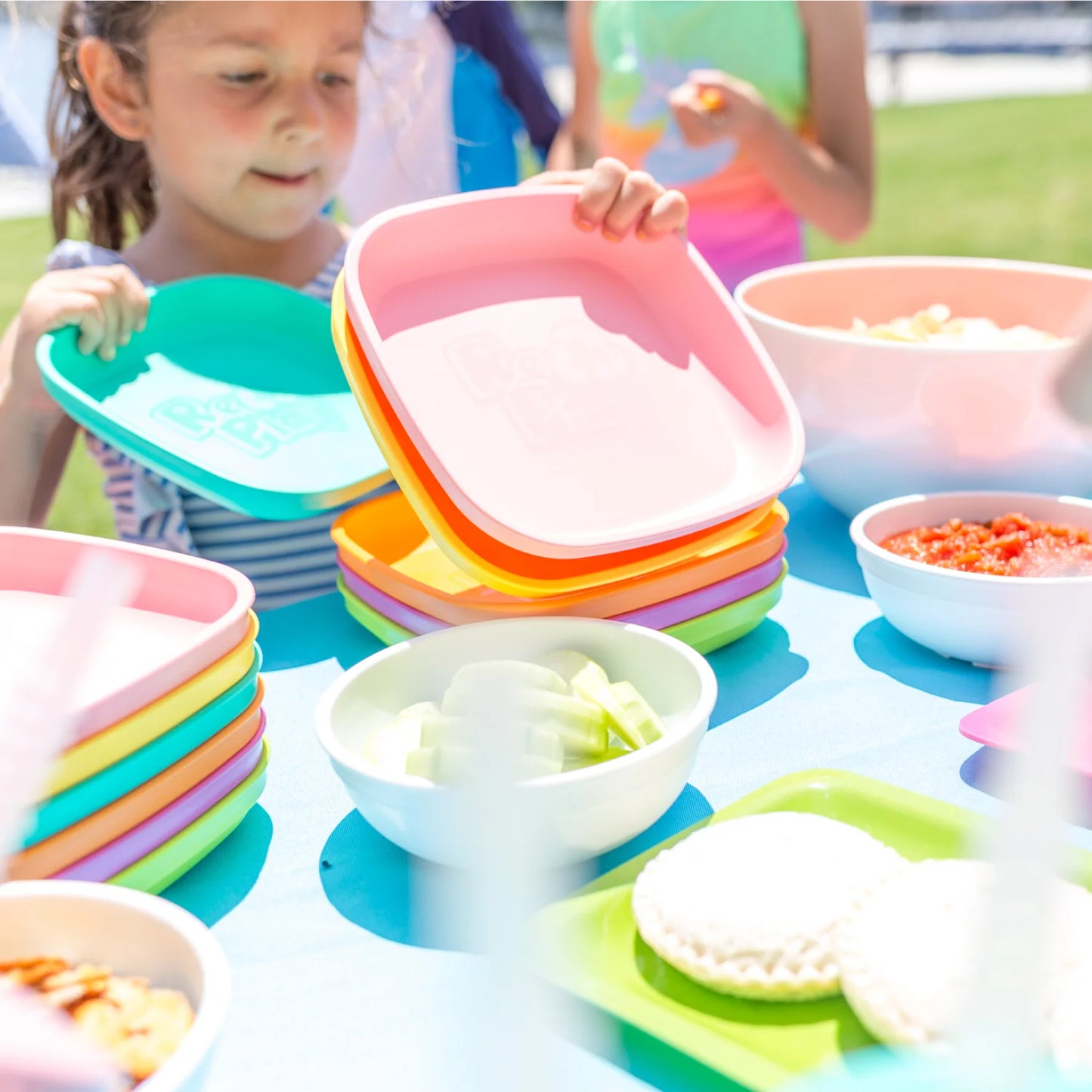 Re-Play Large Flat Plate - Ice Pink