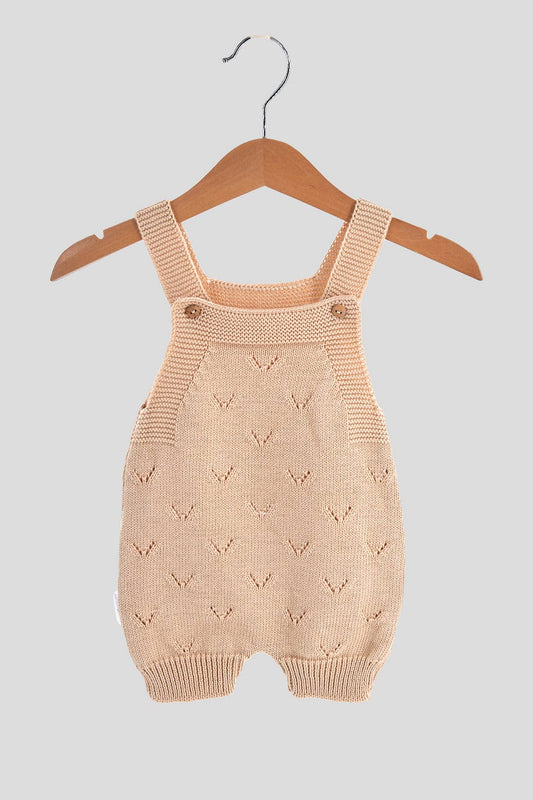 V Knit Cotton Jumpsuit