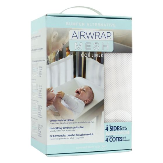 Airwrap Cot Mesh 4 Sides - White