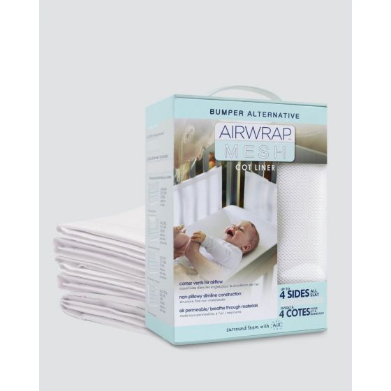 Airwrap Cot Mesh 4 Sides - White