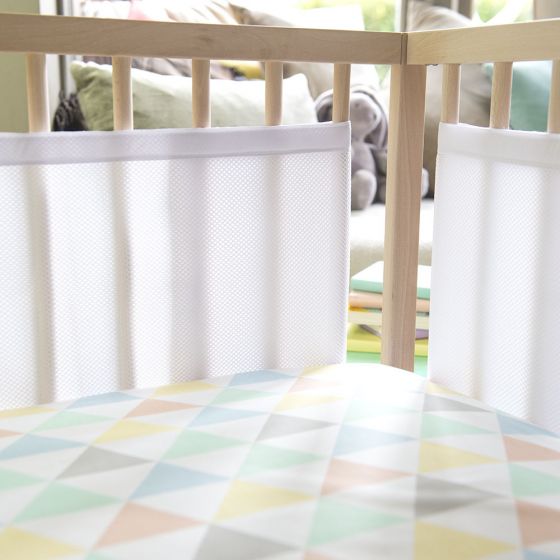 Airwrap Cot Mesh 4 Sides - White