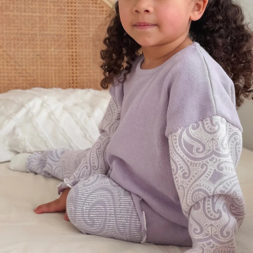 The Wolf Knit Pullover - Lila