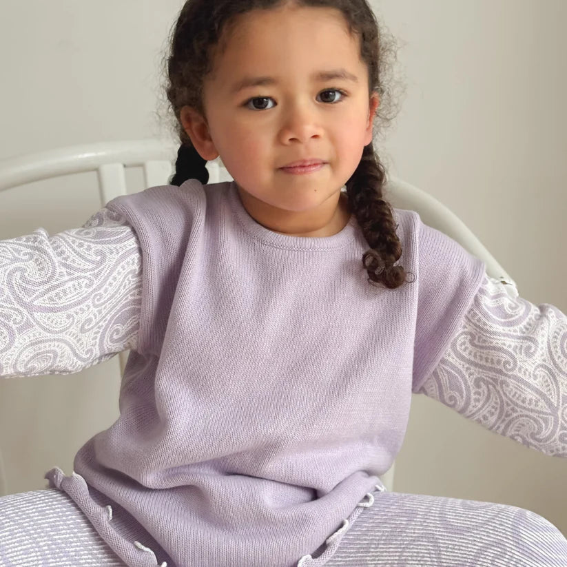 The Wolf Knit Pullover - Lila