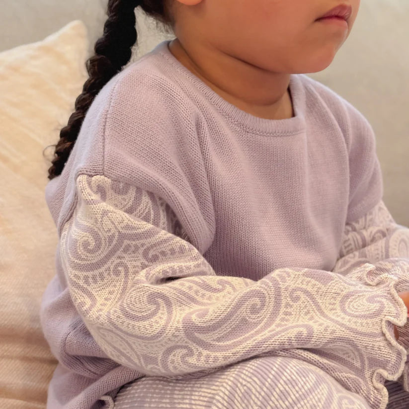 The Wolf Knit Pullover - Lila