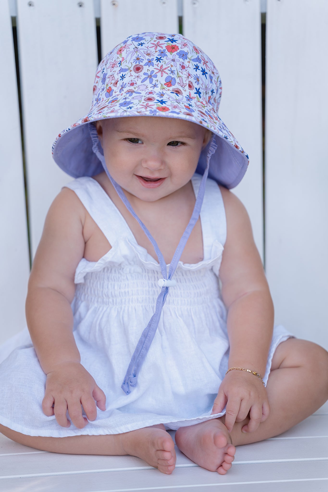 Bella Wildflowers Legionnaire Hat 0-3Y