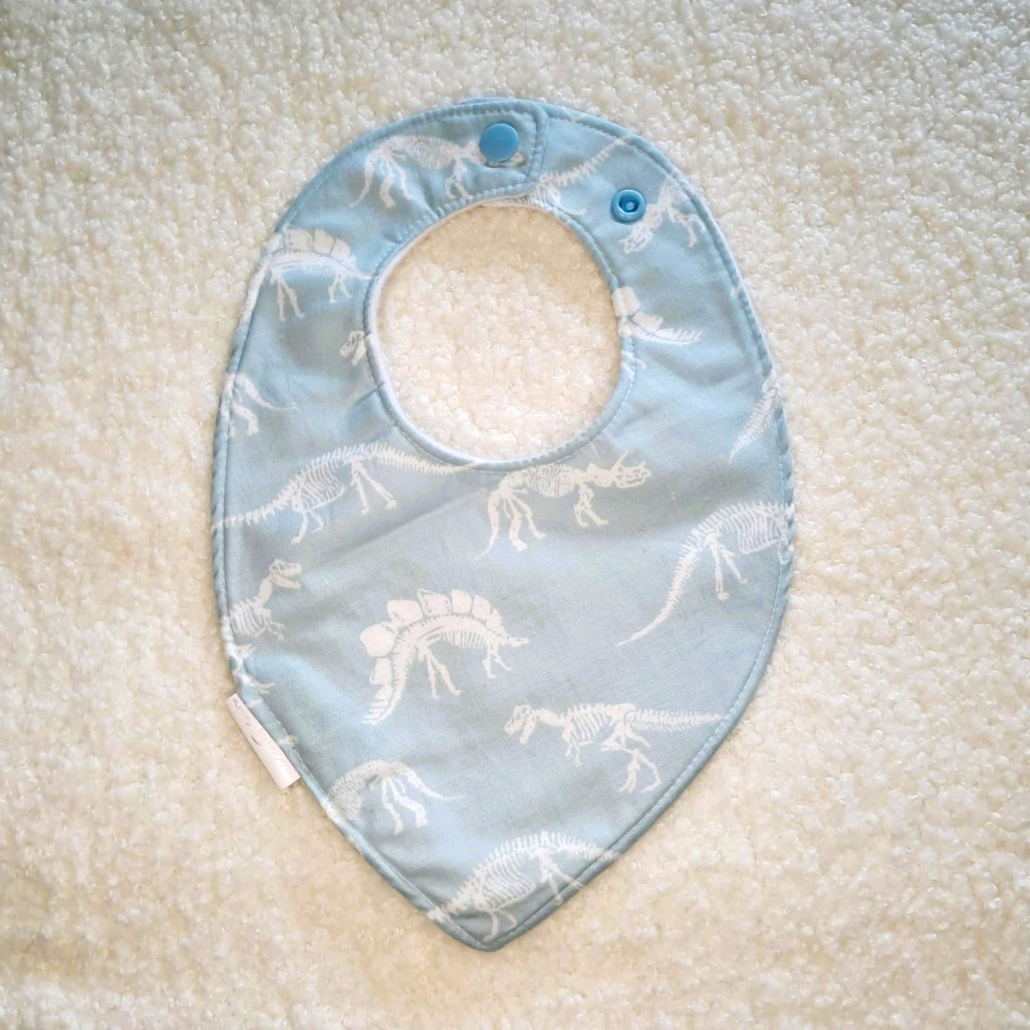 Blue Dinos - Teardrop Bib