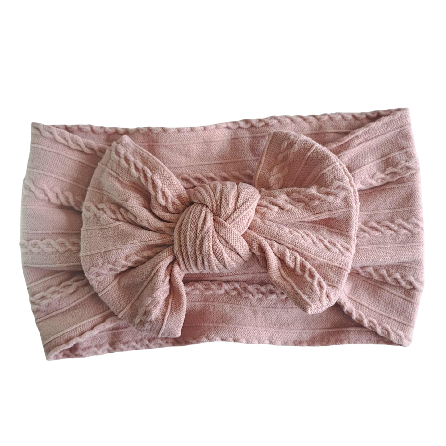 Stretch Bow Headband - Blush