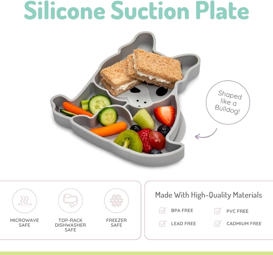 Silicone Suction Plate - Bulldog