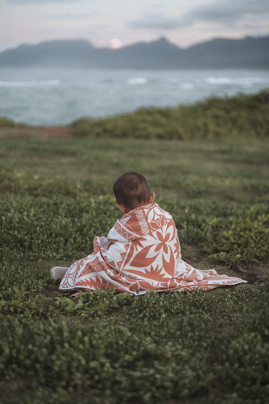 Cotton Knitted Blanket - Walnut