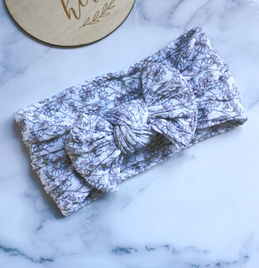 Stretch Bow Headband - Daisy Chain