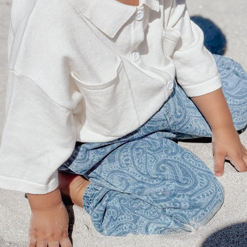 Wolf Denim Bubble Pants