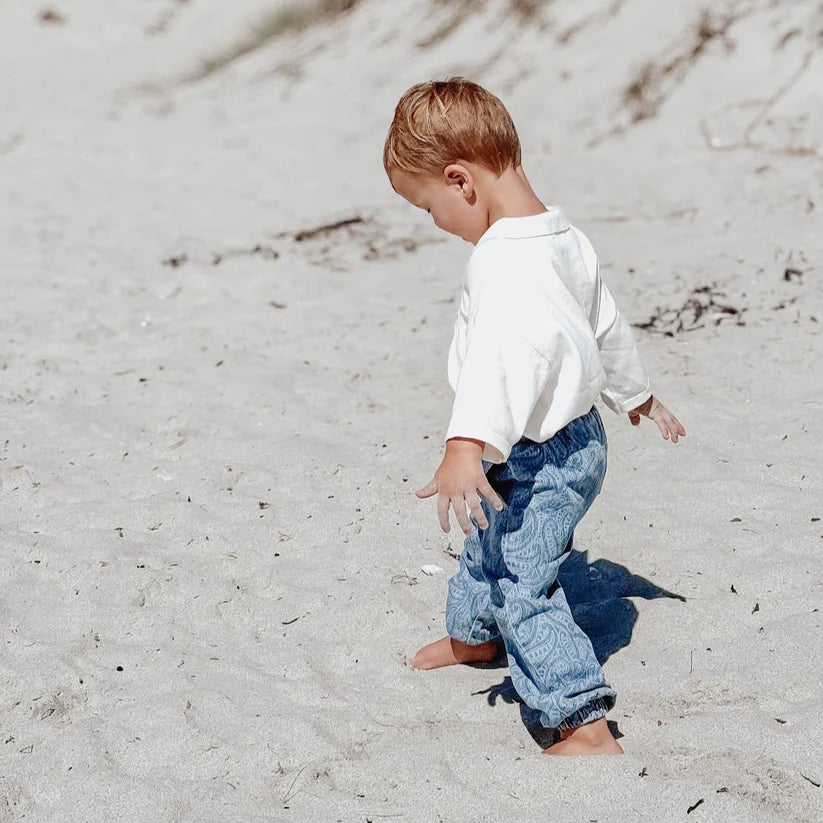 Wolf Denim Bubble Pants