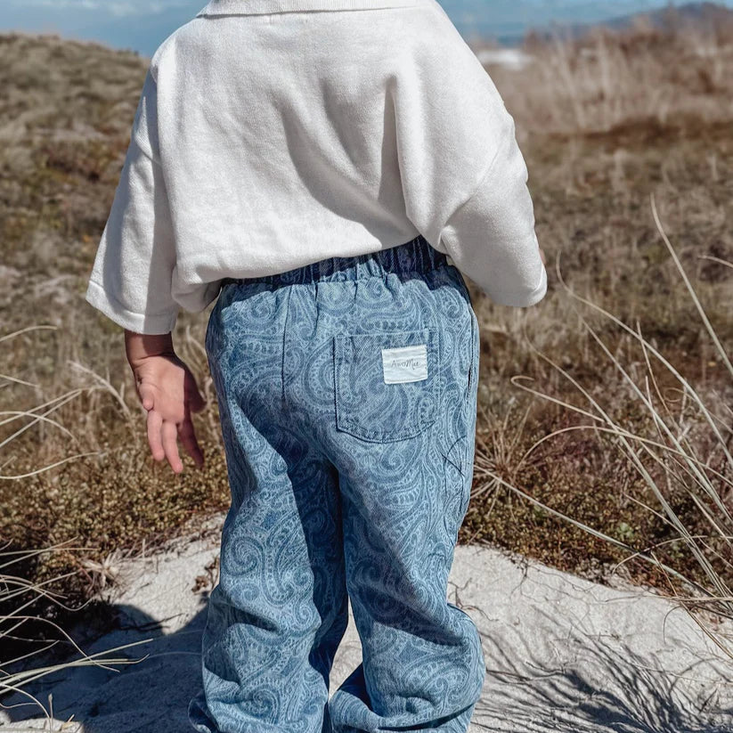 Wolf Denim Bubble Pants