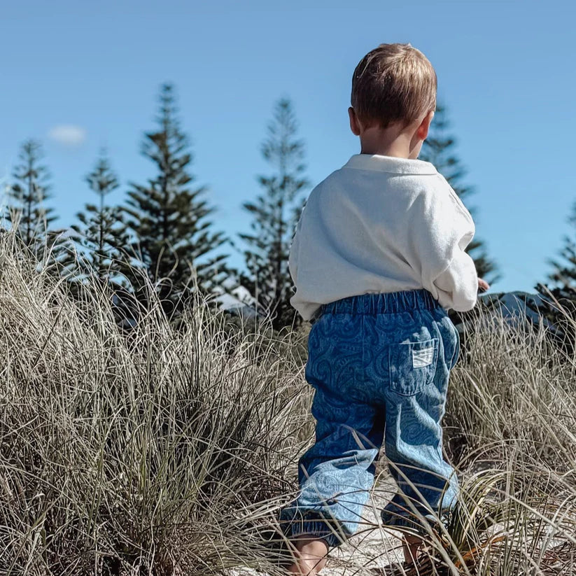 Wolf Denim Bubble Pants