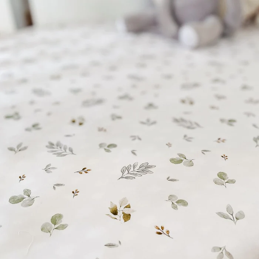 Eucalypt Fall Fitted Cot Sheet