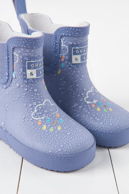 Lavender Short Colour-Changing Kids Gumboots