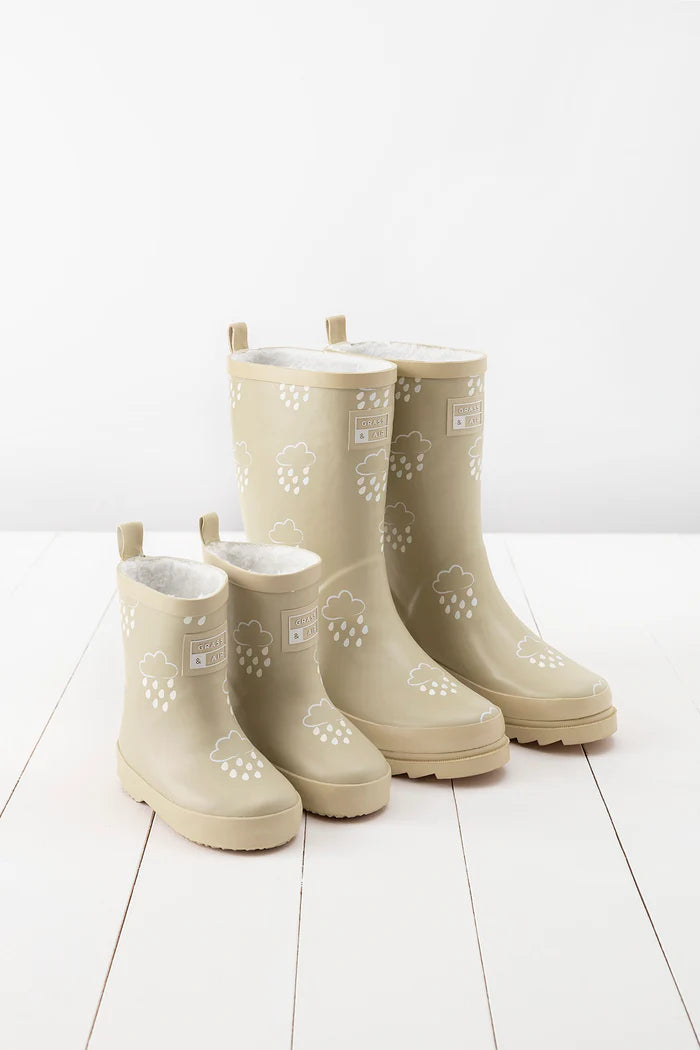 ADULTS Winter Adventure Gumboots Stone – Loving Mother