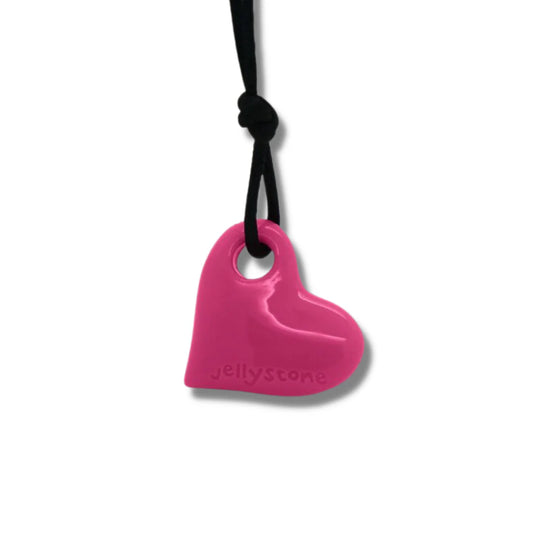 Heart Teething Pendant - Watermelon Pink