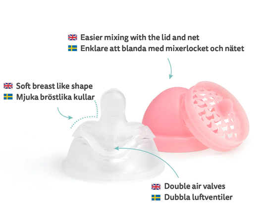 Double Anti-Colic Baby Bottle 240 ml - Supergirl