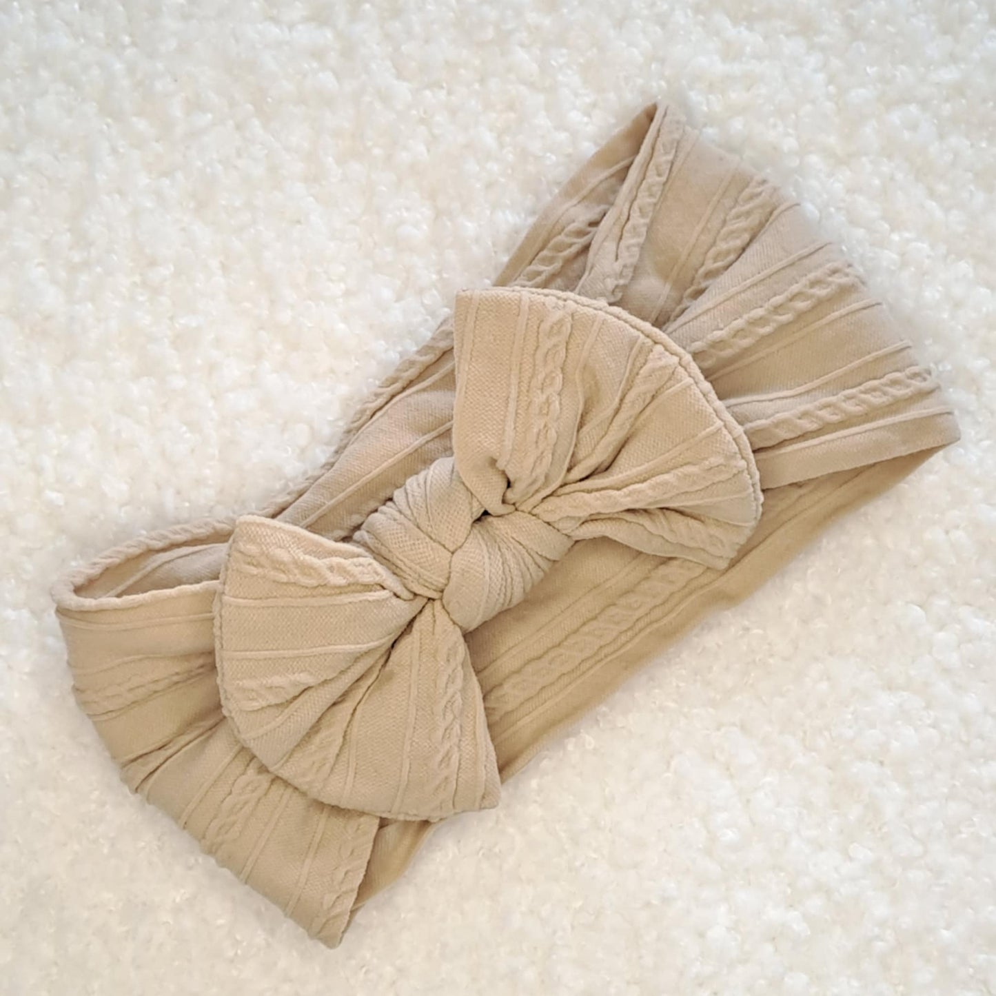 Stretch Bow Headband - Honey