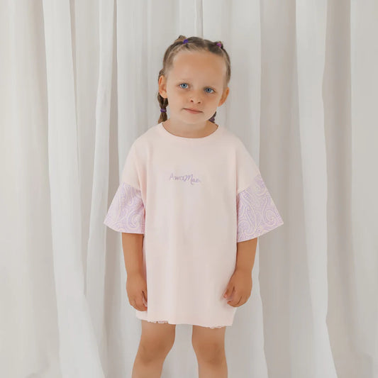 The Wolf Oversized Knit Tee - Petal & Bloom