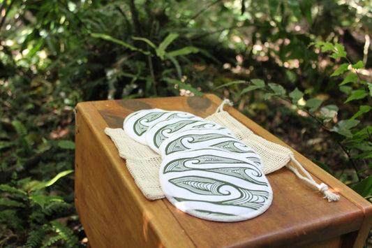 Reusable Bamboo Nursing Pads - Pounamu