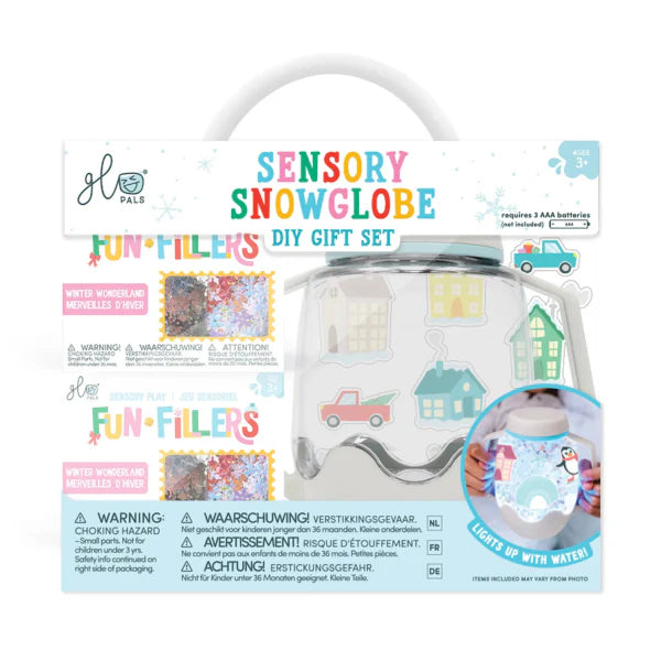 DIY Sensory Jar Gift Set - Sensory Snow globe