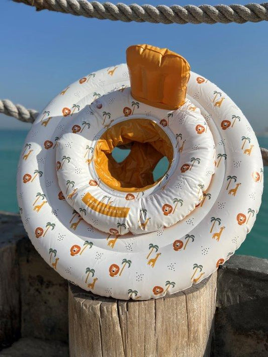 Swim Essentials Inflatable Baby Swimseat - Jungle, 0-1 yrs
