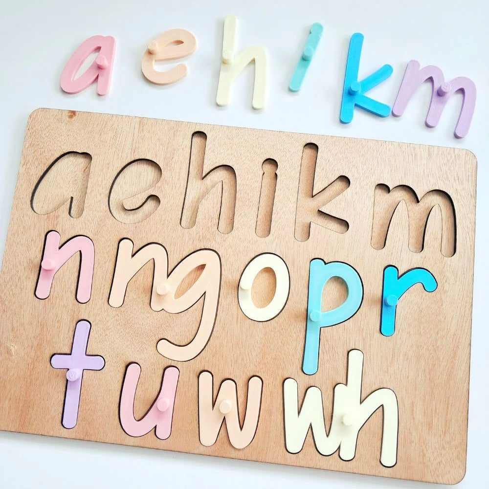 Te Pū Taka Māori - The Māori Alphabet Puzzle - Pastels