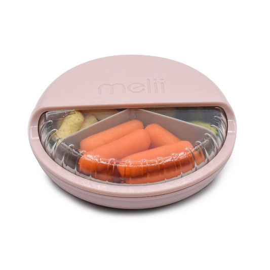 Spin Snack Container - Pink & Grey