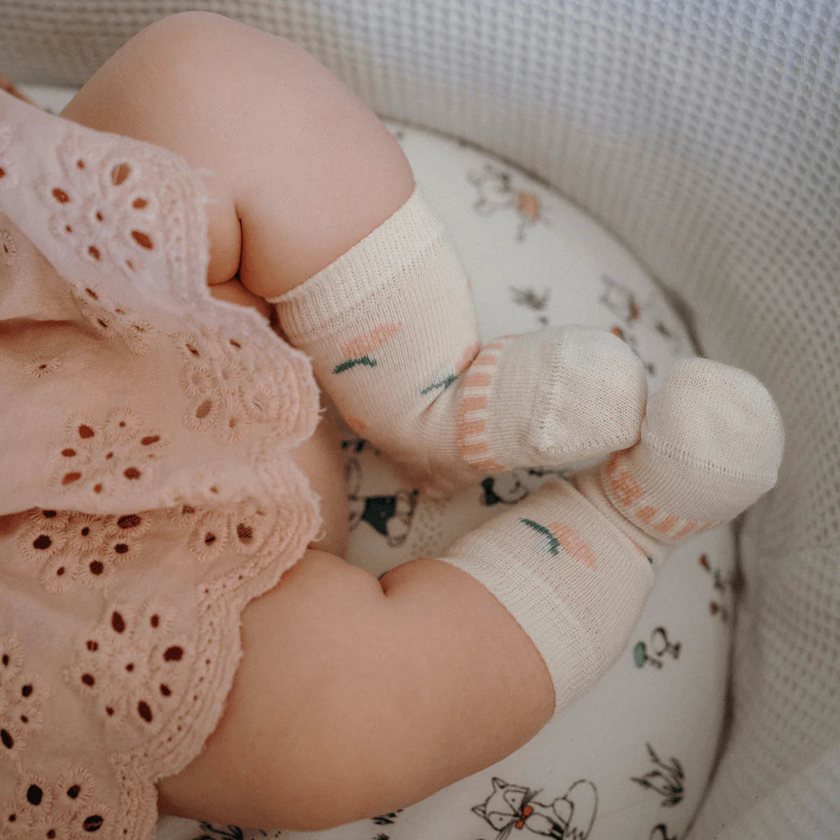 Merino Wool Crew Socks - Rosa