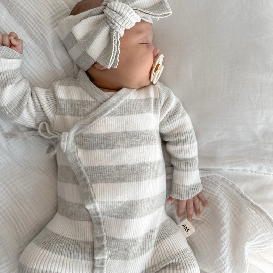 Ribbed knit Onesie - Milk
