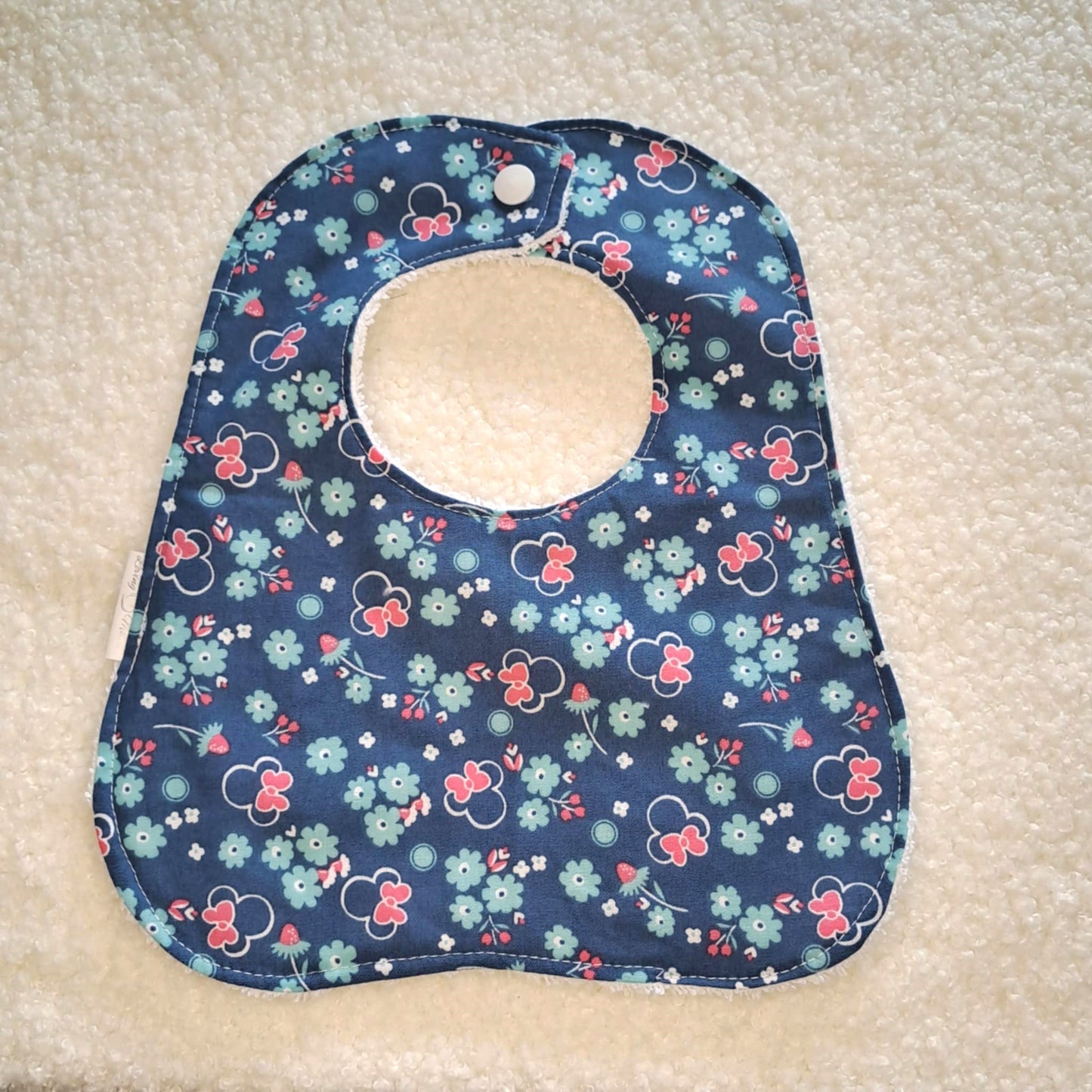 Minnie Floral - Round Bib