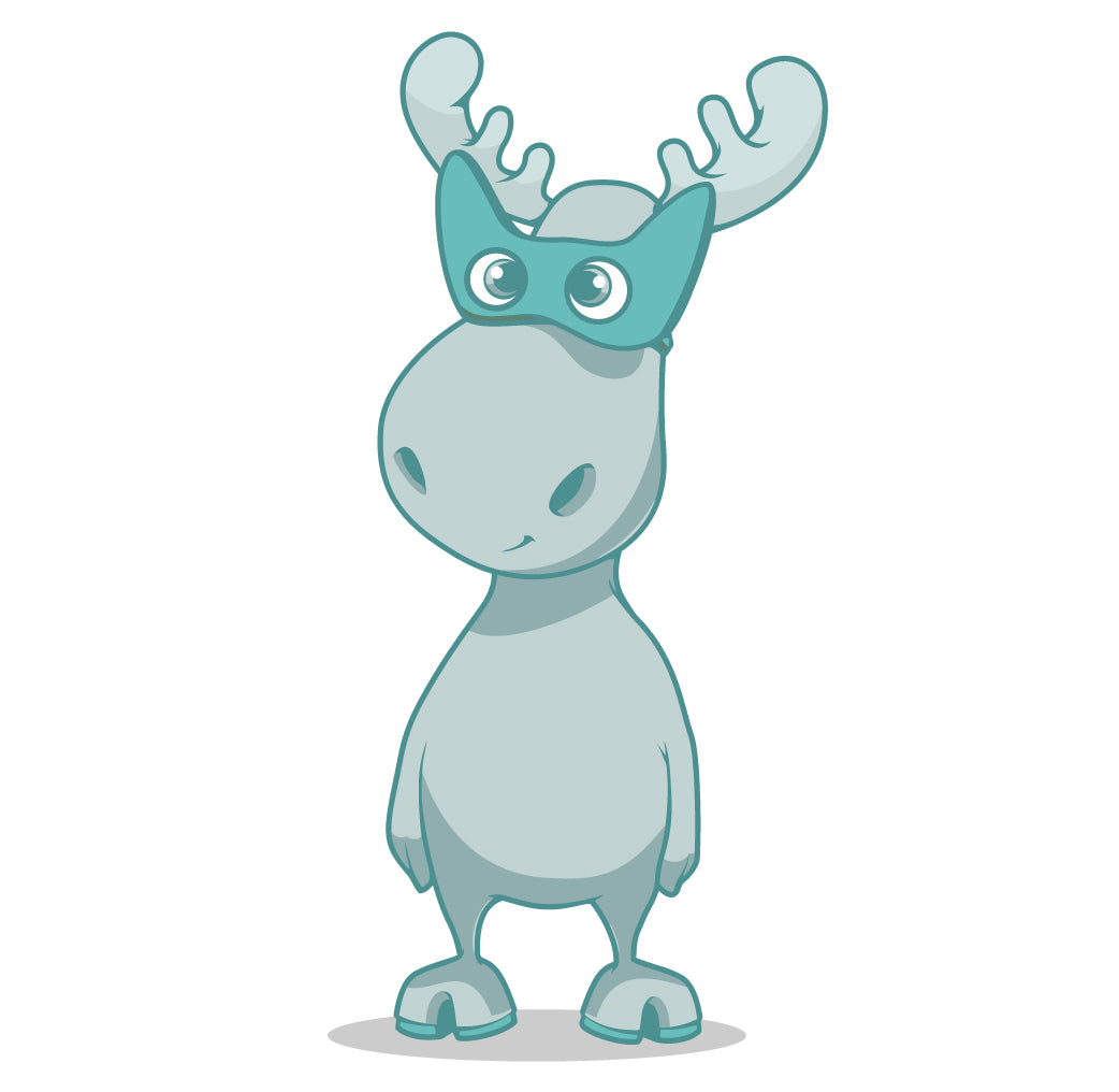 Moose Teether - Blue
