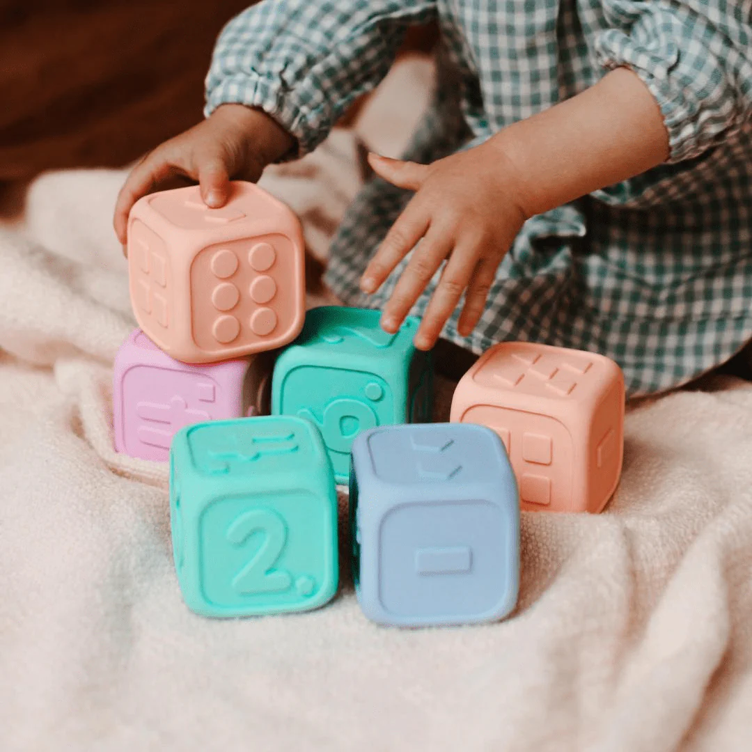 My First Dice - Bubblegum and Peach